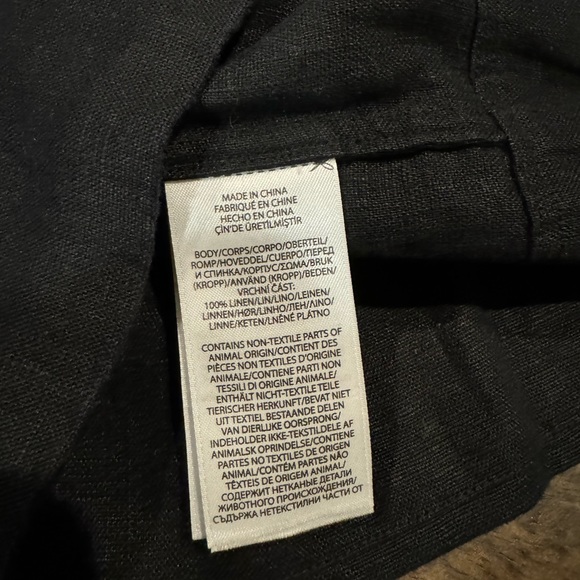 Polo Ralph Lauren Black Linen Belted dress - Picture 16 of 16